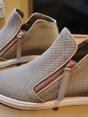 Steve Madden Women's Camden Perforated High-top Hidden Wedge Sneakers